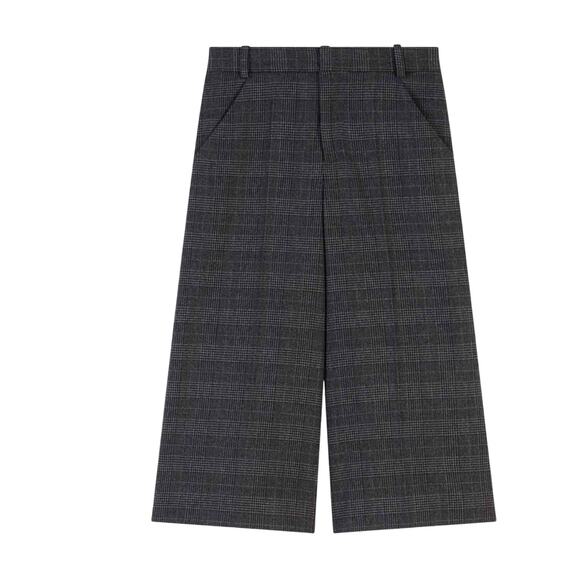 Maje Checked Bermuda Business Casual Culottes Size EU 38 Medium - Picture 7 of 13